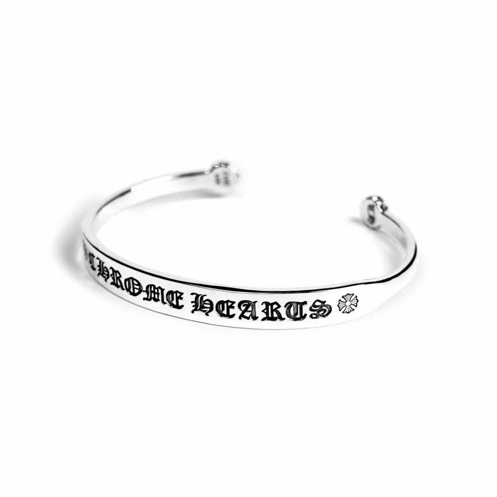 Chrome Hearts Plus Logo Piatto Cuff Braccialetto