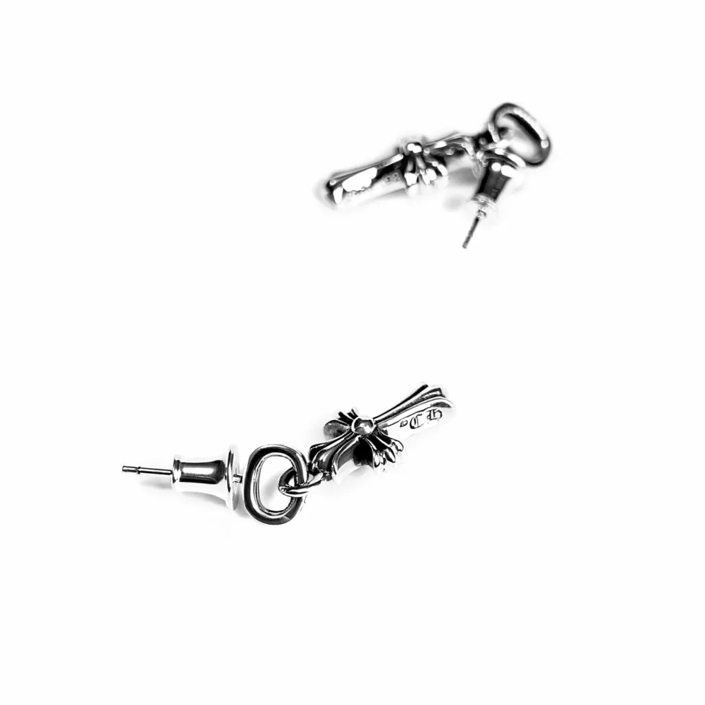 Chrome Hearts Croce Babyfat Pendente Orecchini