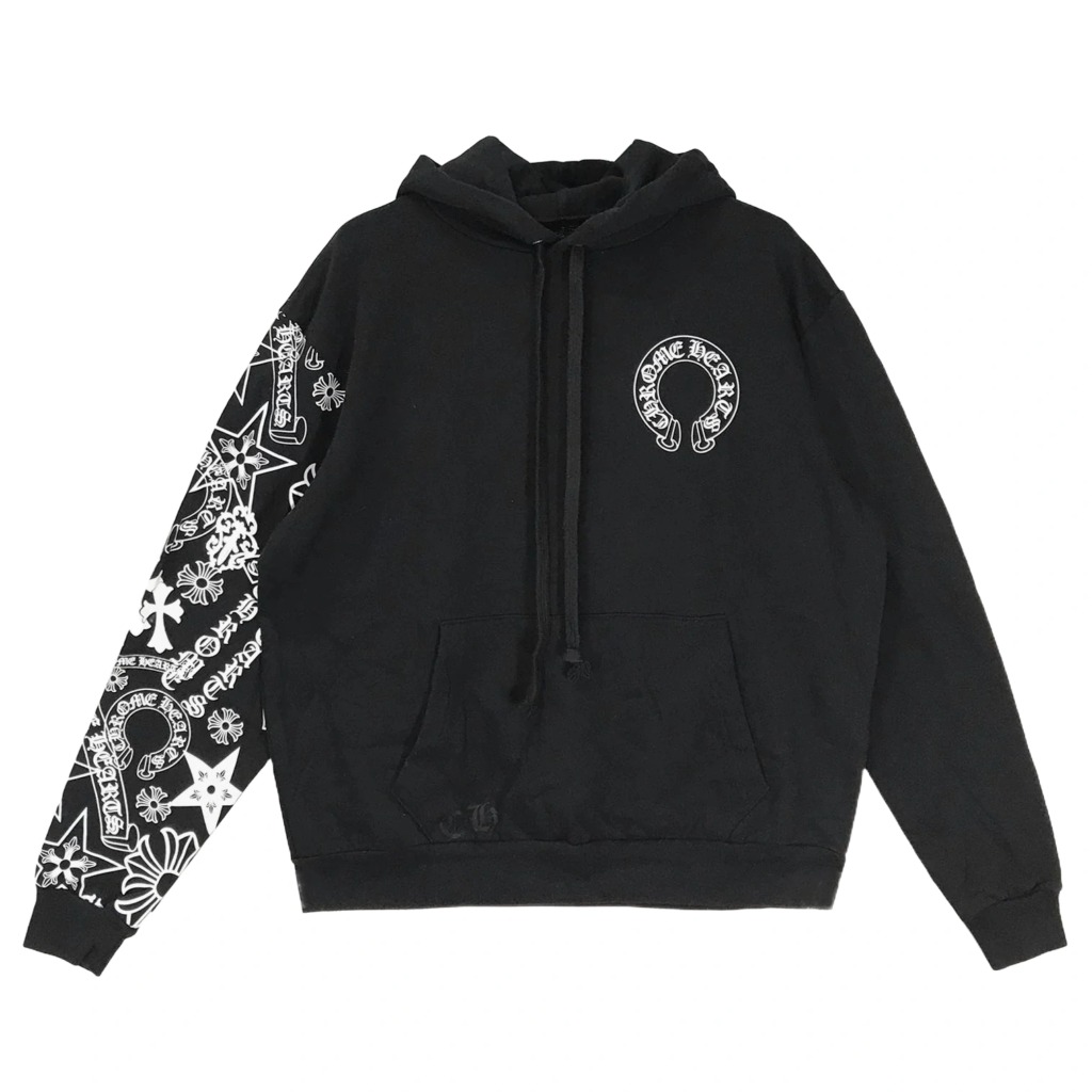 Chrome Hearts Nero Felpa Con Cappuccio