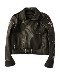 chrome hearts pelle giacca