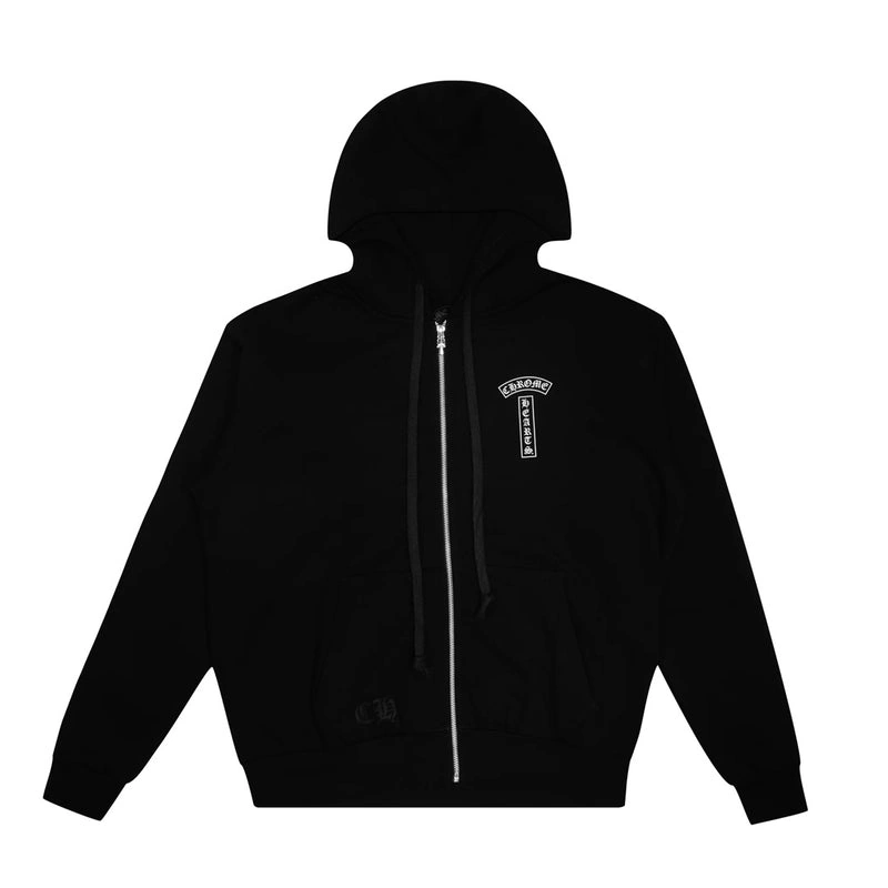 Chrome Heart zip-up felpa con cappuccio