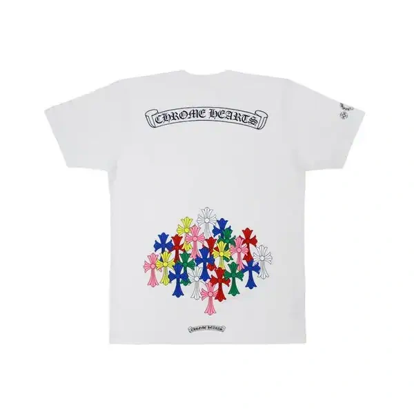 Ricamato Chrome Hearts maglietta