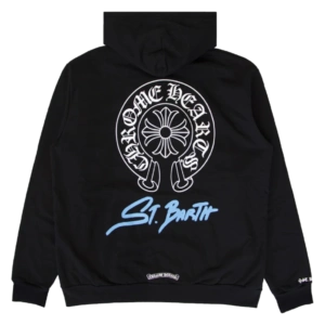 nero chrome hearts felpa con cappuccio