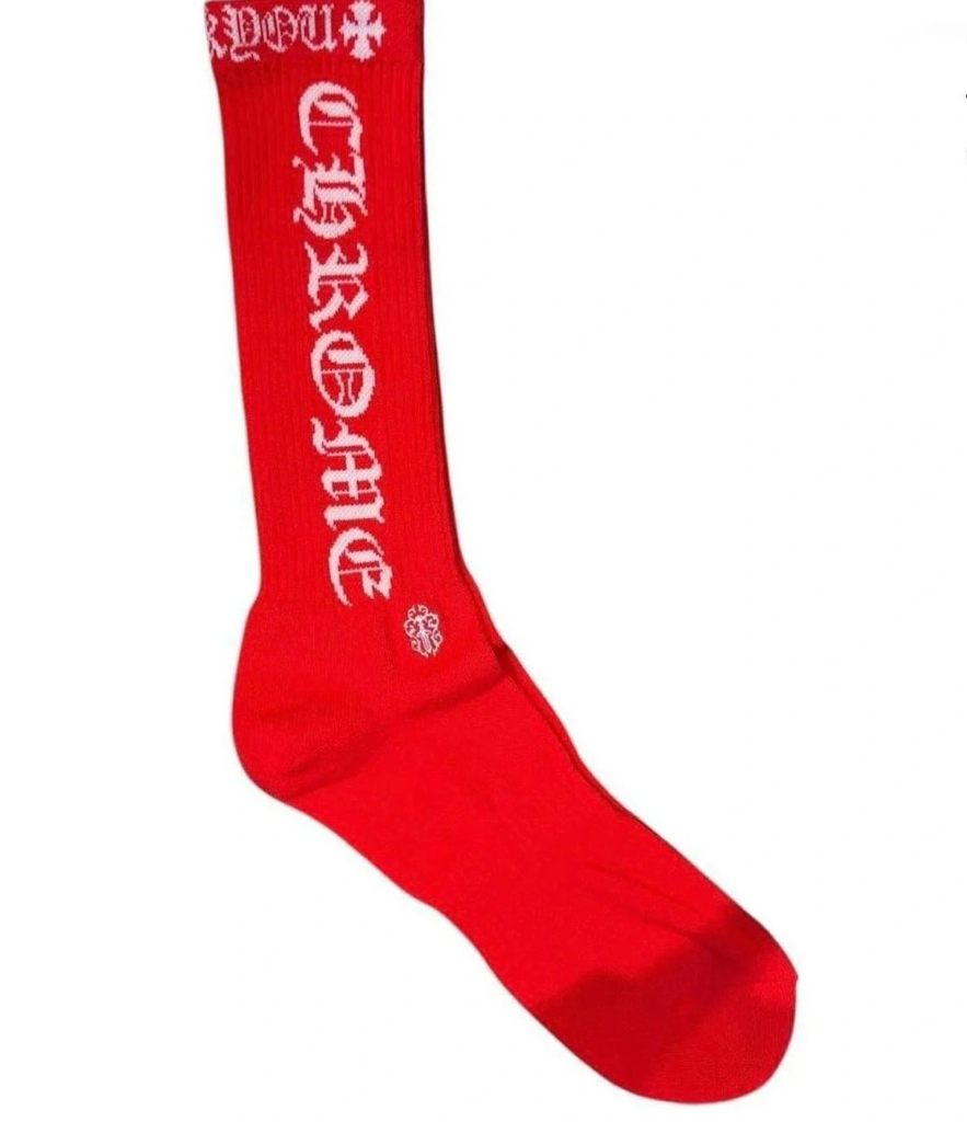 rosso chrome heart calzini