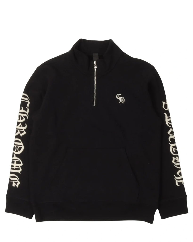 Chrome Hearts Embroidered Quarter Zip Felpa Girocollo